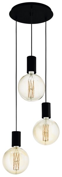 Eglo 98663 - Lampadario a sospensione con filo POZUETA 3xE27/40W/230V