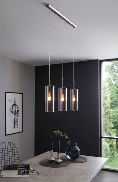 Eglo 98695 - Lampadario a sospensione con filo SELVINO 3xE27/15W/230V