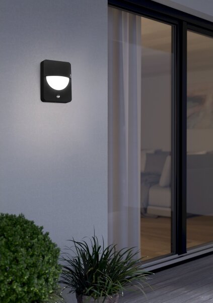 Eglo 98705 - Lampada da esterno con sensore SALVANESCO 1xE27/28W/230V IP44