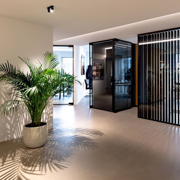Wever & Ducré Lighting Faretto a soffitto Ceno, dimmerabile, Nero, Soggiorno / Sala da pranzo, Alluminio, Moderno, Plafoniera