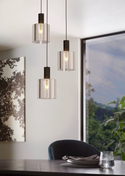 Eglo 98754 - Lampadario a sospensione con filo GOROSIBA 3xE27/40W/230V