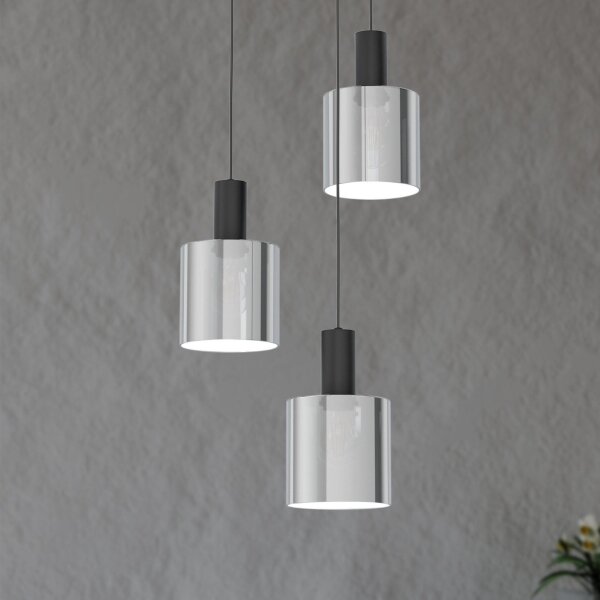Eglo 98754 - Lampadario a sospensione con filo GOROSIBA 3xE27/40W/230V