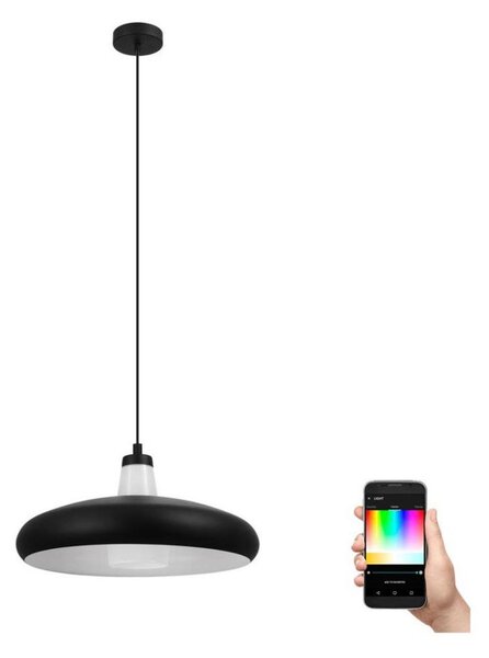 Eglo 99032 - Lampadario LED RGB dimmerabile a sospensione con filo TABANERA-C 1xE27/9W/230V