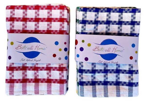 Strofinacci cucina 6 pezzi in cotone Botticelli Home Mulino