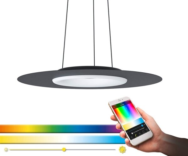 Eglo 99125 - Lampadario a sospensione con filo LED RGB COMPO ROSSO-C LED/16W/230V + T