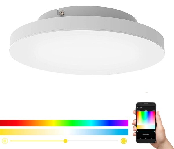 Eglo 99118 - Plafoniera LED RGB dimmerabile TURCONA-C LED/15W/230V + Tc