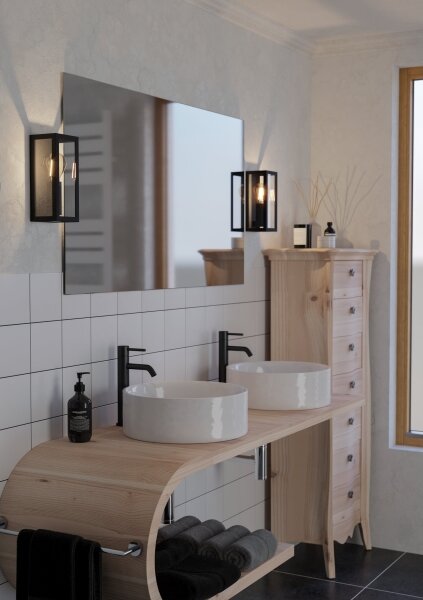 Eglo 99123 - Applique bagno AMEZOLA 1xE27/60W/230V IP44