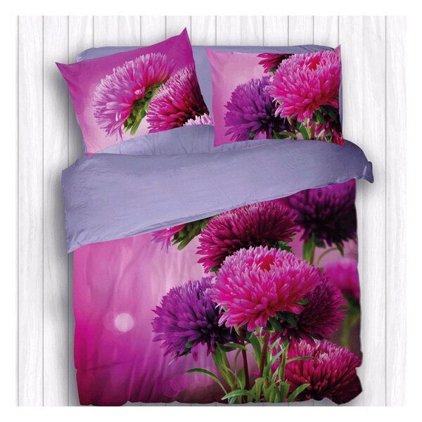 Completo Lenzuola Copriletto Matrimoniale Botticelli Home in Stampa Digitale 4D Magico Fiore