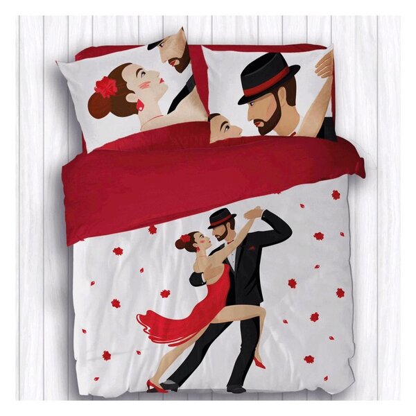 Completo Lenzuola Copriletto Matrimoniale Botticelli Home in Stampa Digitale 4D Tango