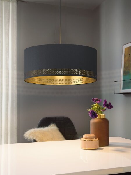 Eglo 99274 - Lampadario a sospensione con filo ESTEPERRA 3xE27/40W/230V