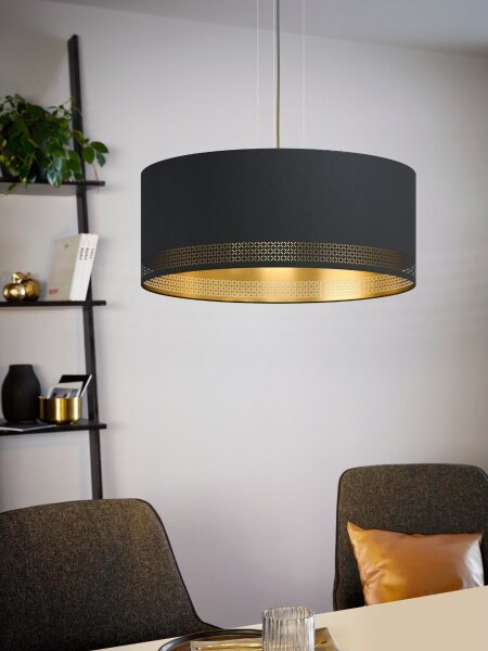 Eglo 99274 - Lampadario a sospensione con filo ESTEPERRA 3xE27/40W/230V