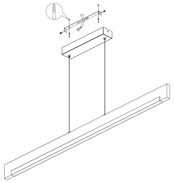 Eglo 99293 - Lampadario a sospensione con filo LED dimmerabile CAMACHO LED/25,5W/230V