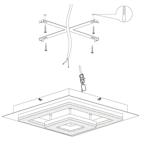 Eglo 99327 - Plafoniera LED FRADELO LED/12W/230V