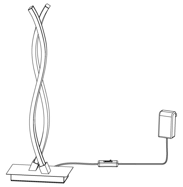 Eglo 99318 - Lampada da tavolo LED LASANA LED/10W/230V