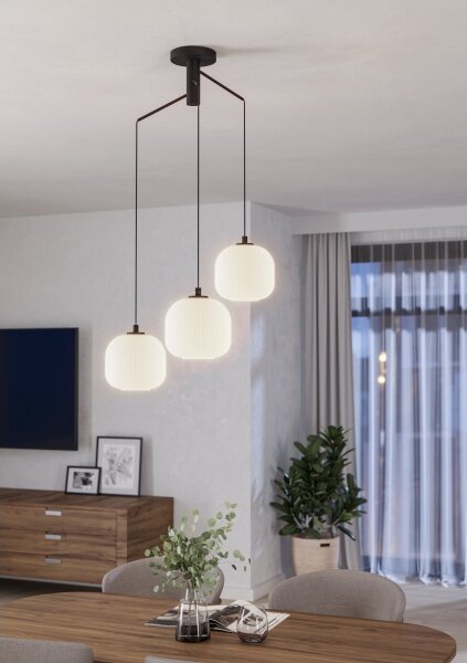 Eglo 99368 - Lampadario a sospensione con filo MANTUNALLE 3xE27/40W/230V