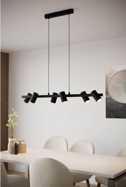 Eglo 99464 - Lampadario a sospensione con filo GATUELA 6xE14/25W/230V