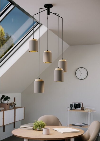 Eglo 99447 - Lampadario su cavo ALBARIZA 5xE27/40W/230V a ragno