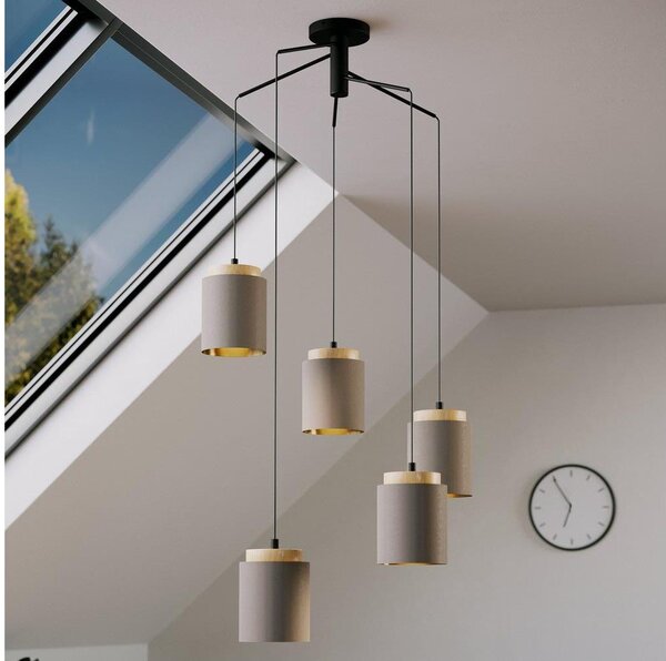 Eglo 99447 - Lampadario su cavo ALBARIZA 5xE27/40W/230V a ragno