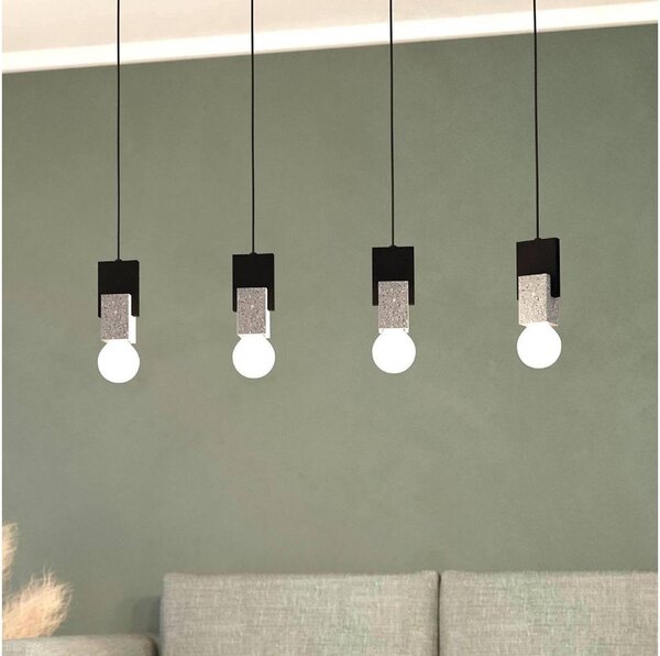 Eglo 99532 - Lampadario a sospensione con cavo LOBATIA 4xE27/40W/230V