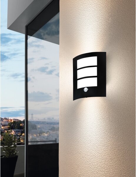 Eglo 99568 - Applique da esterno con sensore CITY 1xE27/40W/230V IP44