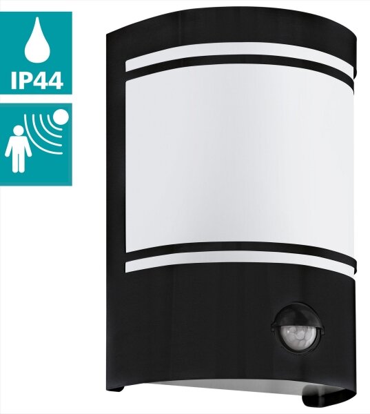 Eglo 99566 - Applique da esterno con sensore CERNO 1xE27/40W/230V IP44