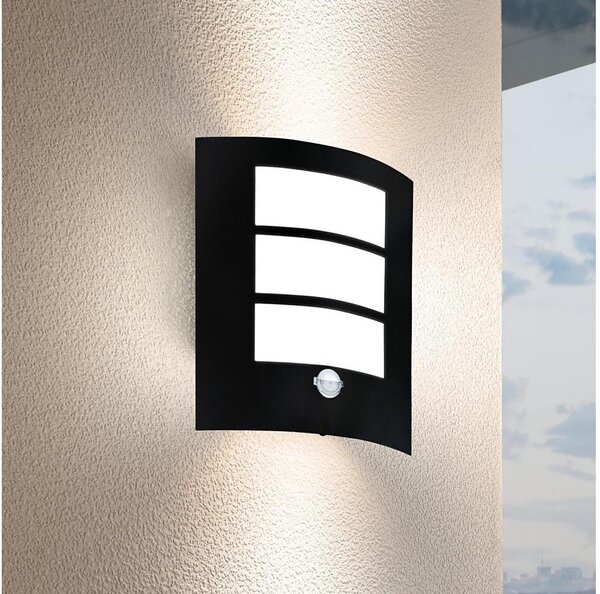 Eglo 99568 - Applique da esterno con sensore CITY 1xE27/40W/230V IP44