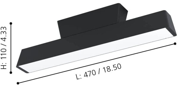 Eglo 99601 - Plafoniera LED RGBW dimmerabile SIMOLARIS-Z LED/16W/230V