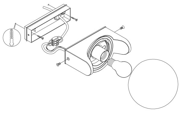 Eglo 99572 - Applique da esterno RUBIO 1xE27/15W/230V IP44