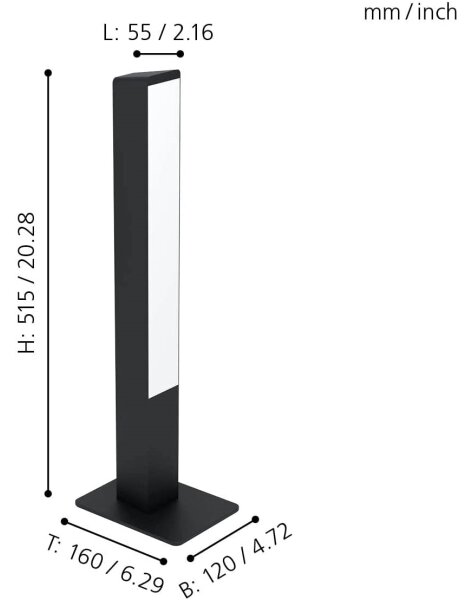 Eglo 99604 - Lampada da tavolo LED RGBW dimmerabile SIMOLARIS-Z LED/16W/230V 2700-6500K
