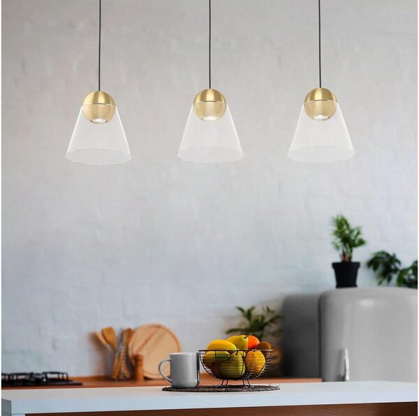 Eglo 99629 - Lampadario su filo LED CERASELLA 3xGU10/4,5W/230V