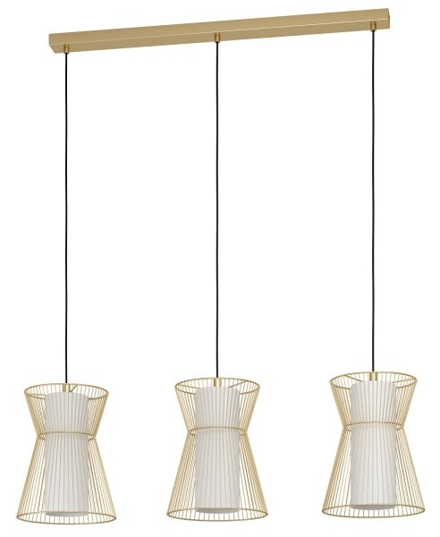 Eglo 99636 - Lampadario su corda MASETA 3xE27/40W/230V oro