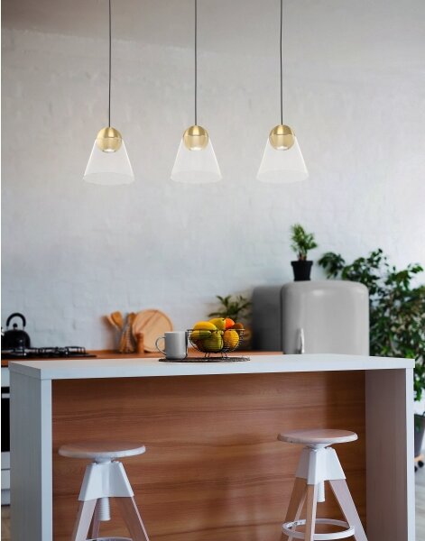 Eglo 99629 - Lampadario su filo LED CERASELLA 3xGU10/4,5W/230V