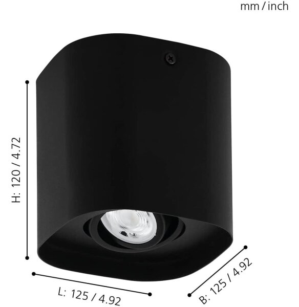 Eglo 99673 - Faretto LED RGBW Dimmerabile CAMINALES-Z 1xGU10/5W/230V