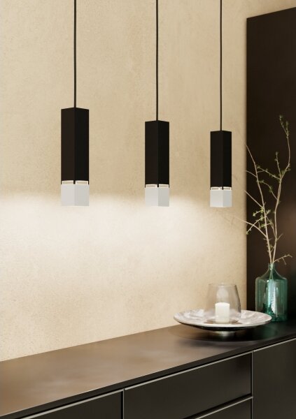 Eglo 99698 - Lampadario LED su corda BUTRANO 3xGU10/4,5W/230V