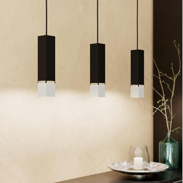Eglo 99698 - Lampadario LED su corda BUTRANO 3xGU10/4,5W/230V