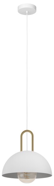 Eglo 99695 - Lampadario su corda CALMANERA 1xE27/40W/230V bianco