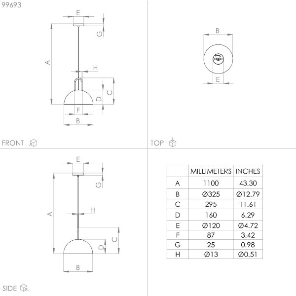 Eglo 99693 - Lampadario su corda CALMANERA 1xE27/40W/230V nero
