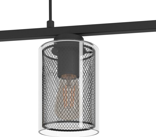 Eglo 99707 - Lampadario su corda ZOCABON 4xE27/40W/230V