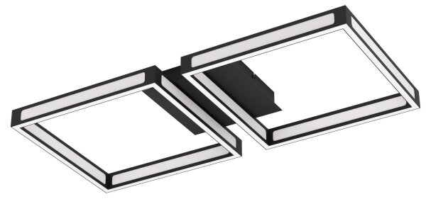 Eglo 99788 - Plafoniera LED ALTAFLOR 2xLED/11,2W/230V nero