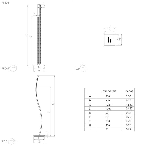 Eglo 99805 - Lampada da terra a LED LEJIAS LED/8W/230V