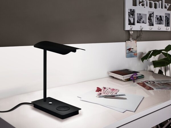 Eglo 99829 - Lampada da tavolo dimmerabile con controllo touch a LED ARENAZA LED/5,8W/230V nera