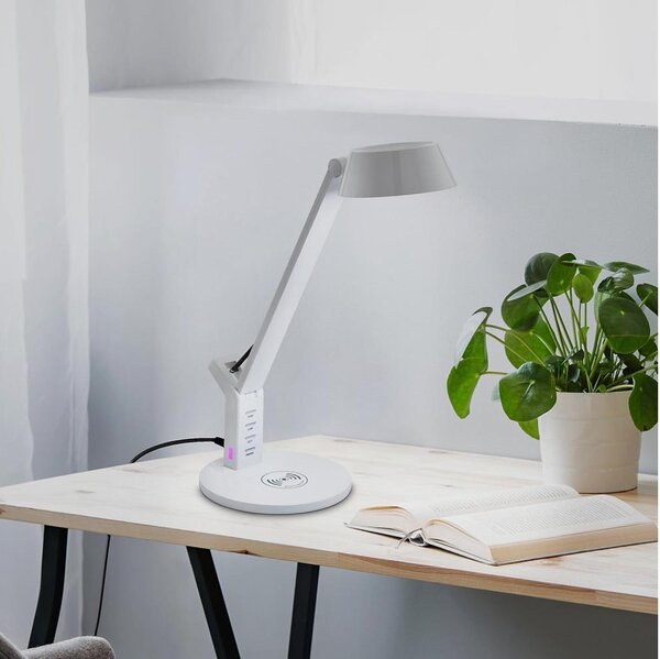 Eglo 99831 - Lampada da tavolo LED dimmerabile touch BANDERALO LED/4,8W/230V bianco