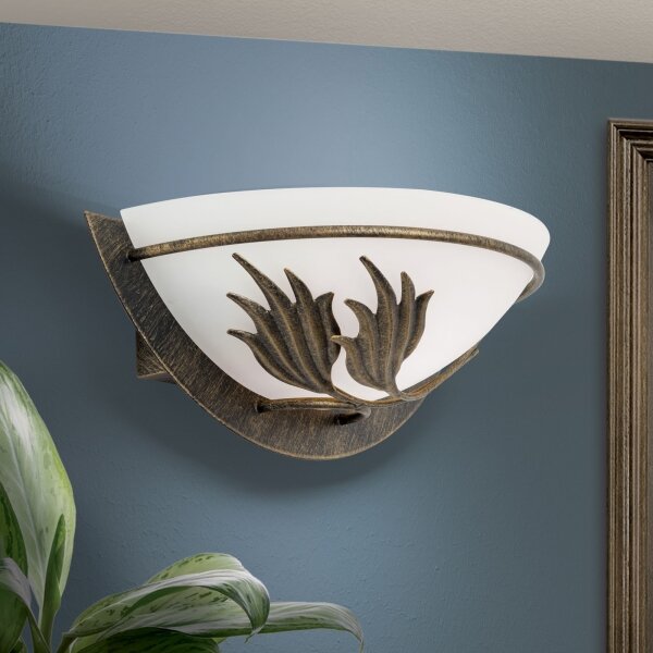 Orion WA 2-1196/1 - Applique FLEUR 1xE14/60W/230V bronzo
