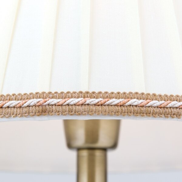 Orion LA 4-1085/1 - Lampada da tavolo TONIA 1xE27/60W/230V diametro 30 cm bianco/bronzo