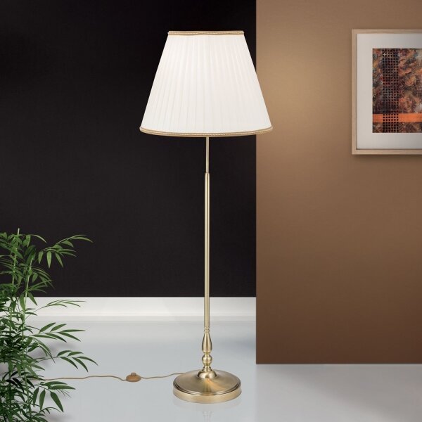 Orion Stl 12-1100/2 - Lampada con piedistallo TONIA 2xE27/60W/230V 154 cm bianco/bronzo