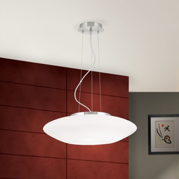 Orion HL 6-1559/2 - Lampadario a sospensione con filo BLANC 2xE27/60W/230V diametro 49 cm cromo opaco