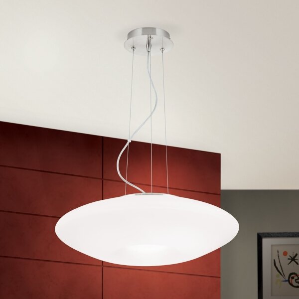Orion HL 6-1559/2 - Lampadario a sospensione con filo BLANC 2xE27/60W/230V diametro 49 cm cromo opaco