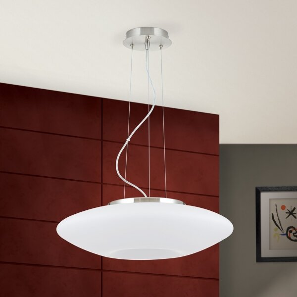 Orion HL 6-1559/2 - Lampadario a sospensione con filo BLANC 2xE27/60W/230V diametro 49 cm cromo opaco