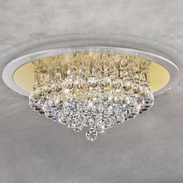 Orion DLU 2378/6/50-Plafoniera di cristallo GLORIA 6xG9/40W/230V diametro 50 cm oro