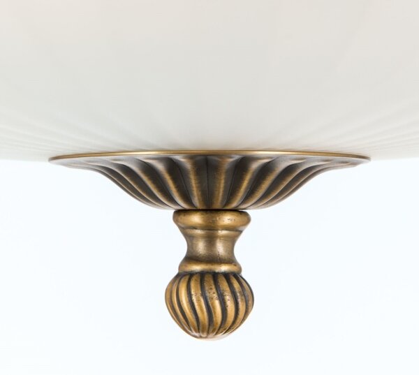 Orion DL 7-523/43 - Lampadario a plafone ROCCA 4xE27/60W/230V diametro 43 cm bronzo/bianco
